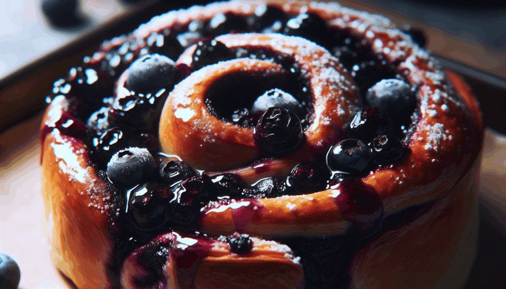 Blueberry Cinnamon Roll Bake