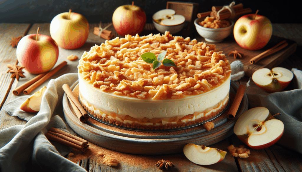 Apple Crisp Cheesecake