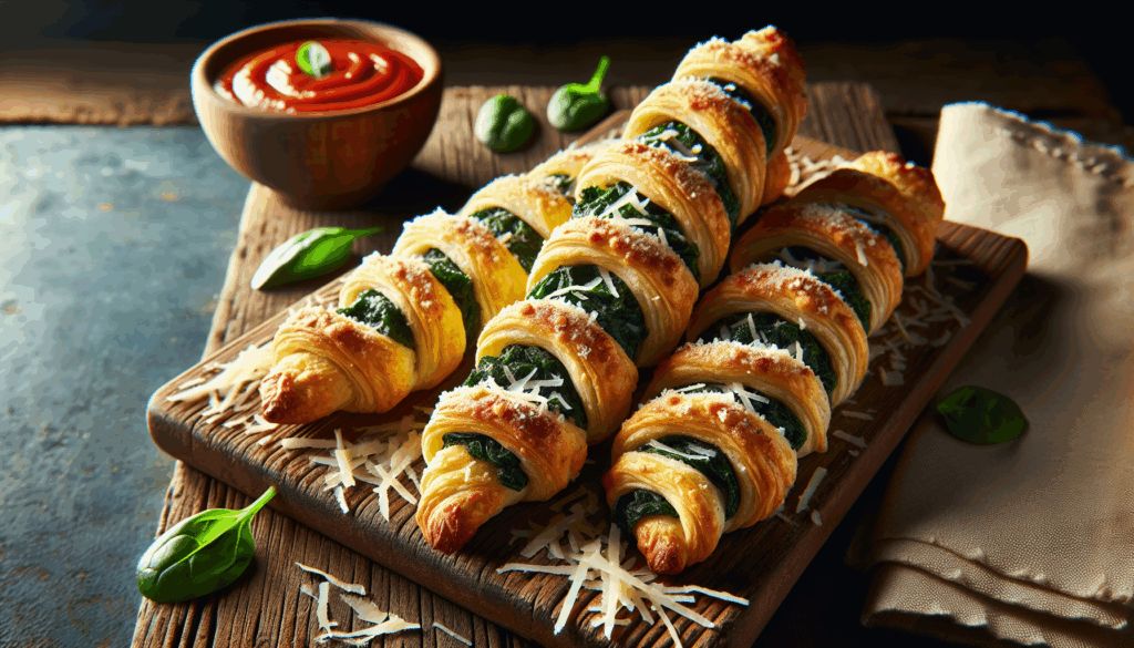 Parmesan and Spinach Cheese Twists