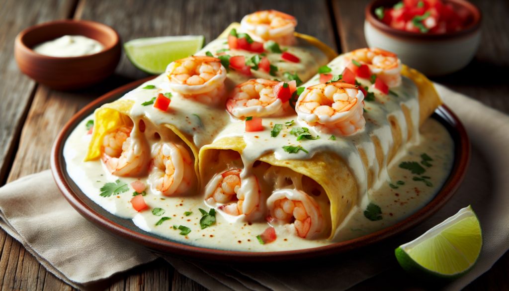 Creamy Shrimp Enchiladas