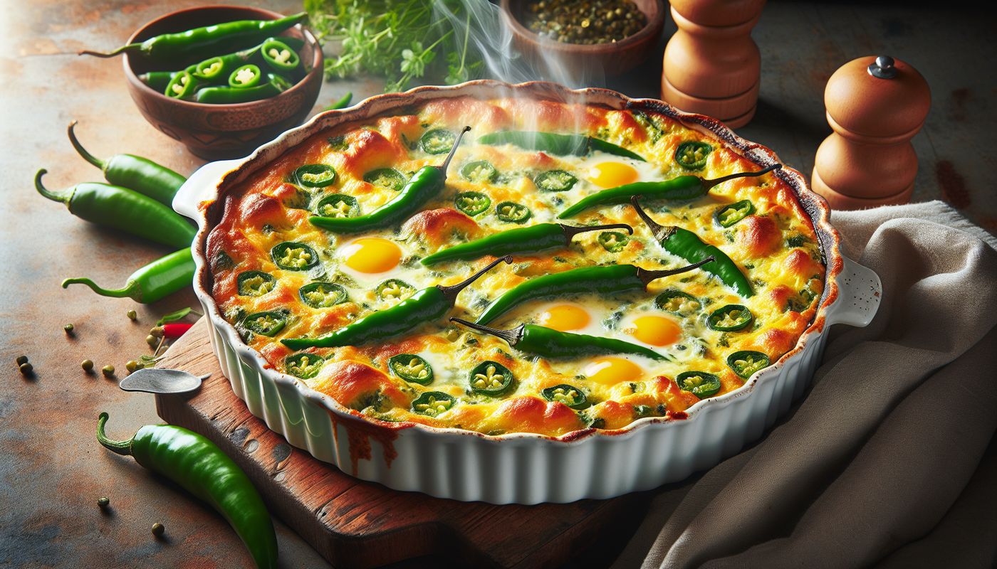 Green Chili Egg Bake Casserole