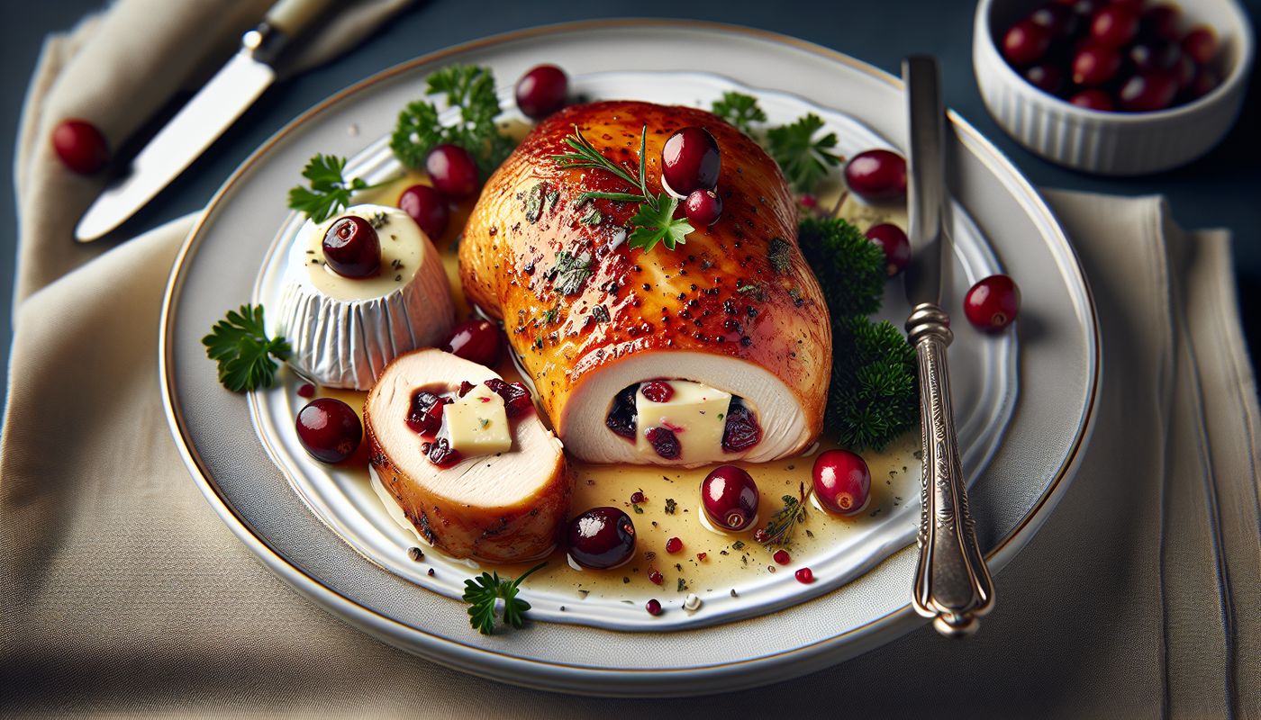 Cranberry Brie Stuffed Chicken