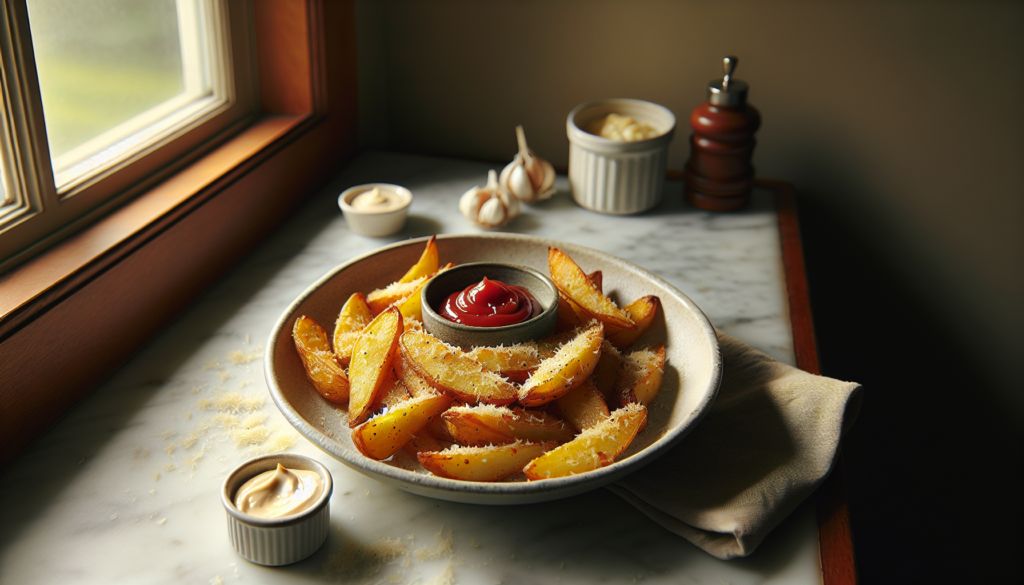 Garlic Parmesan Potato Wedges
