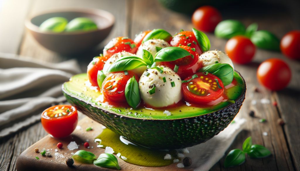 Caprese Stuffed Avocado