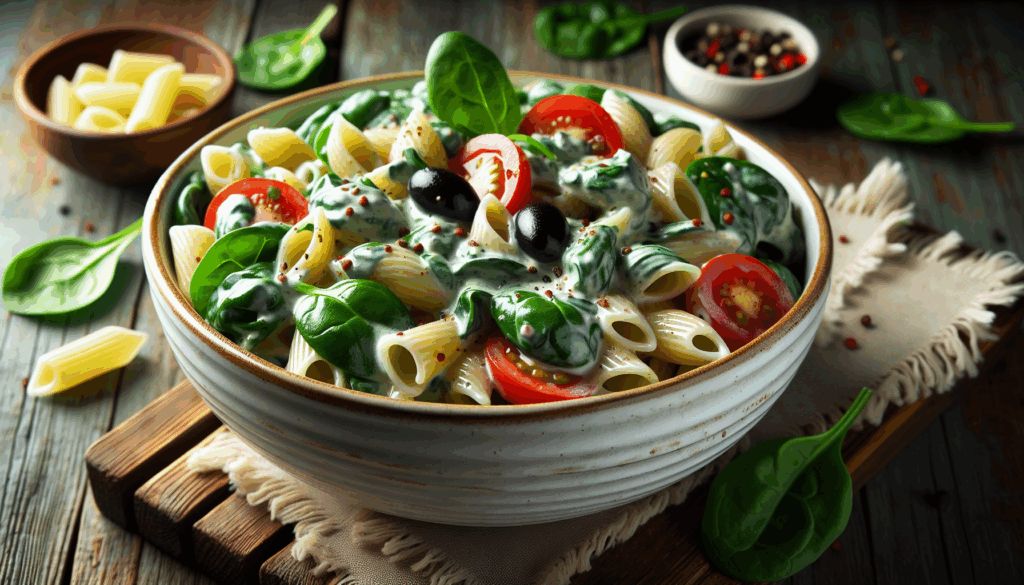 Spinach Dip Pasta Salad