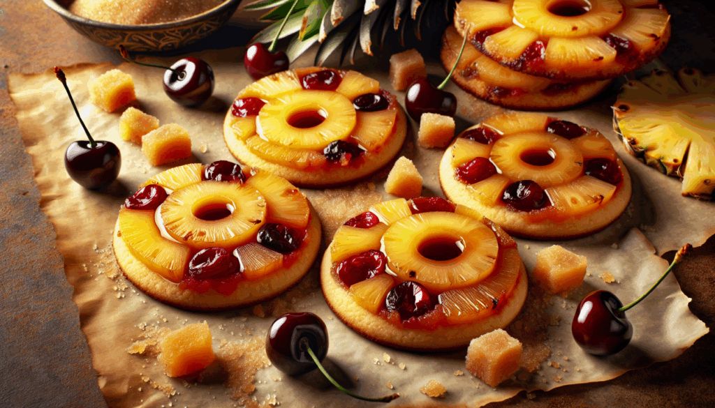 Pineapple Upside-Down Cookies