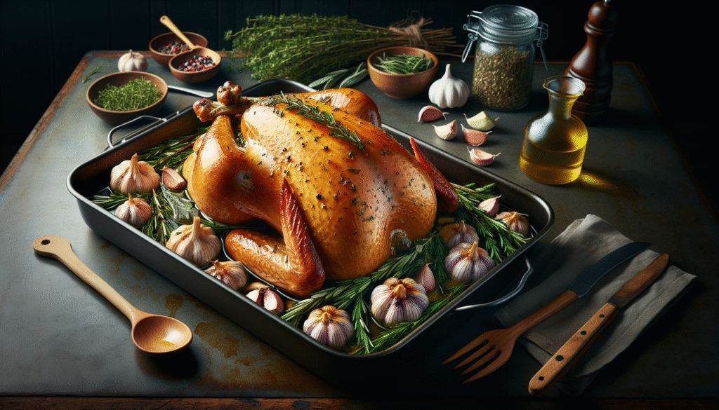 Garlic Herb Butter Roast Turkey