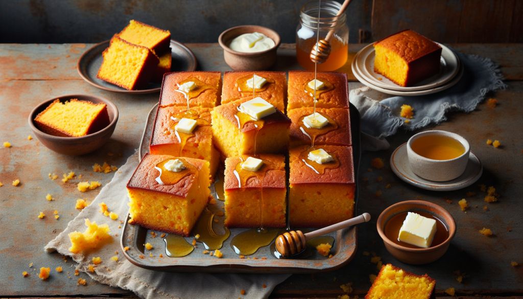 Honey Butter Sweet Potato Cornbread