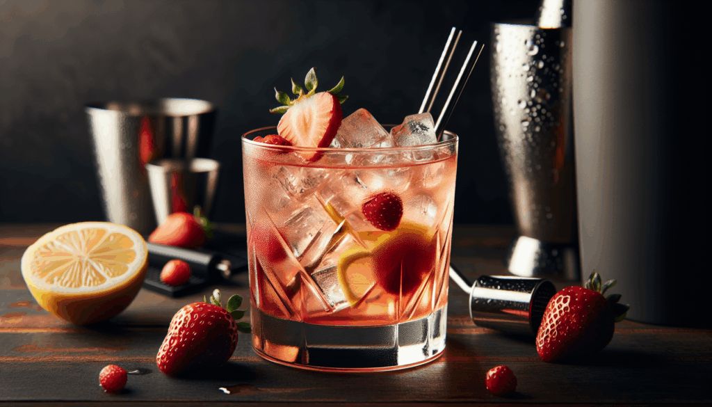 Strawberry Lemonade Whiskey Sour