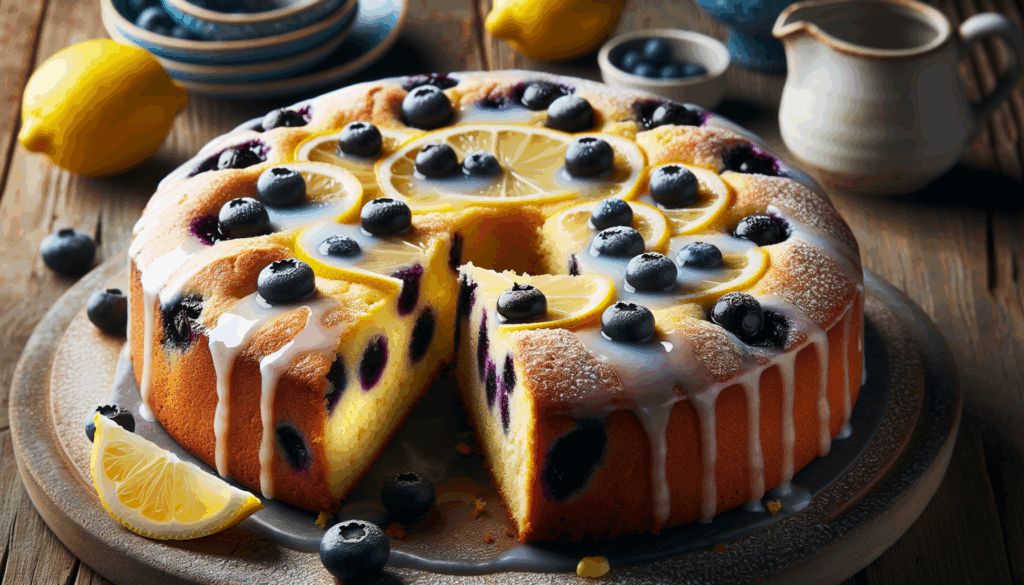 Lemon Blueberry Breakfast Cake