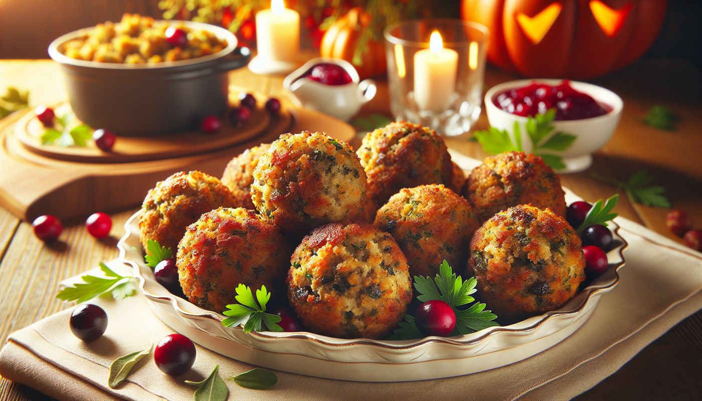 Thanksgiving Stuffing Balls