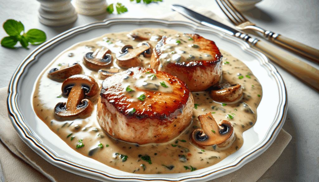 Pork Medallions in Mushroom Gravy