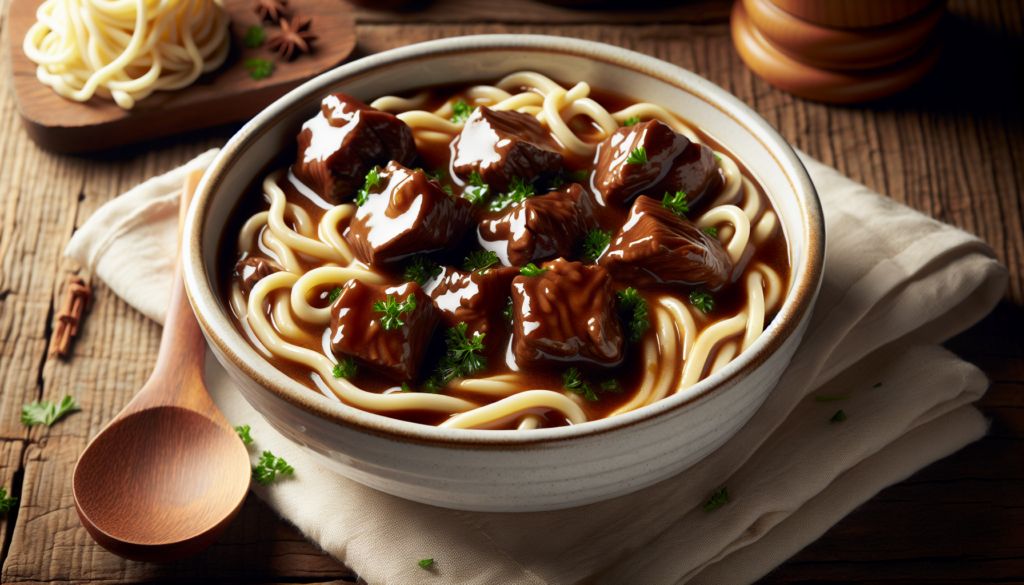 Slow Cooker Beef & Noodles