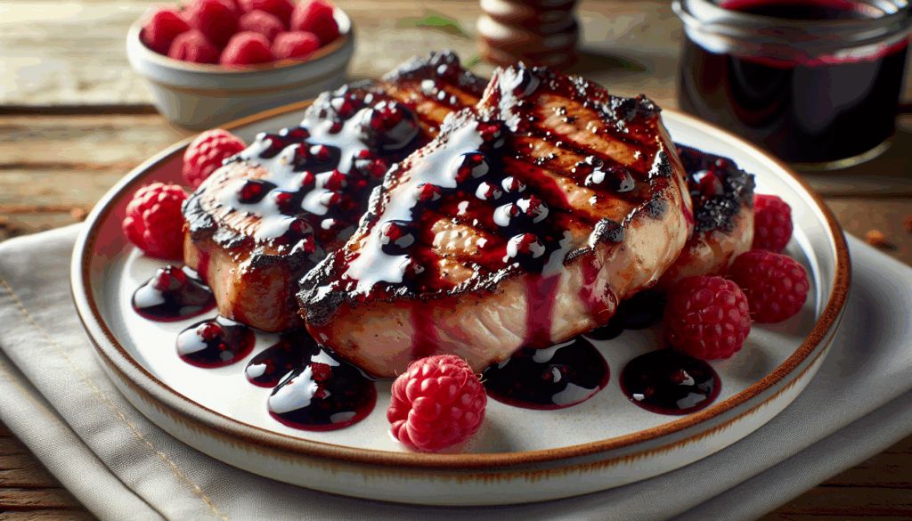 Raspberry Balsamic Pork Chops