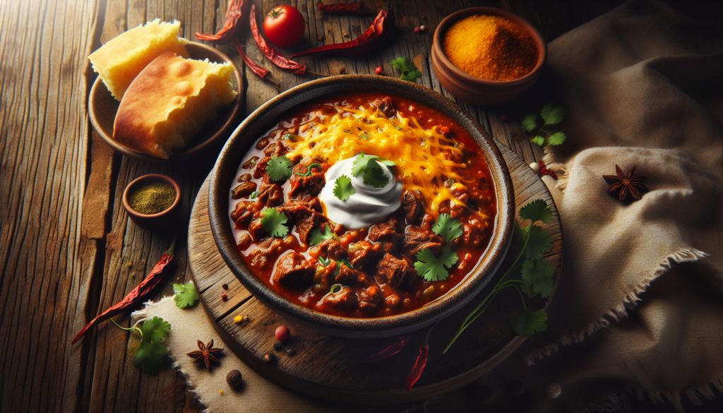 Spicy Queso Beef Chili
