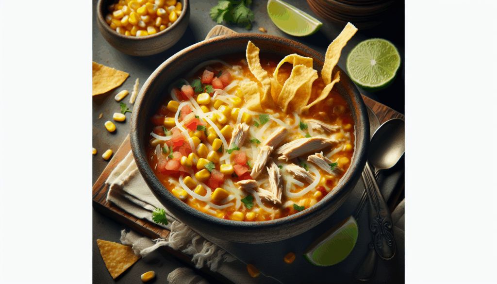 Cheesy Southwestern Chicken Tortilla Soup