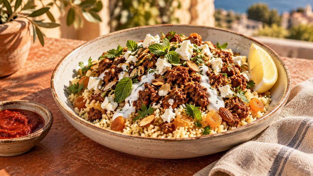 Harissa Spiced Lamb & Couscous Bowls