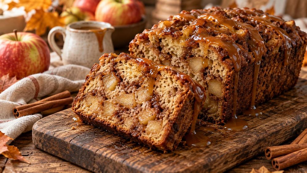 Caramel Apple Fritter Bread