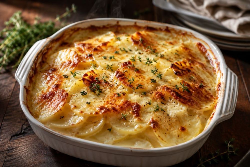 Creamy Gruyere Scalloped Potatoes