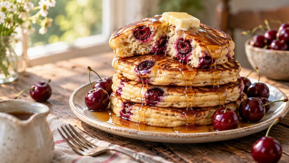 Cherry Pancakes