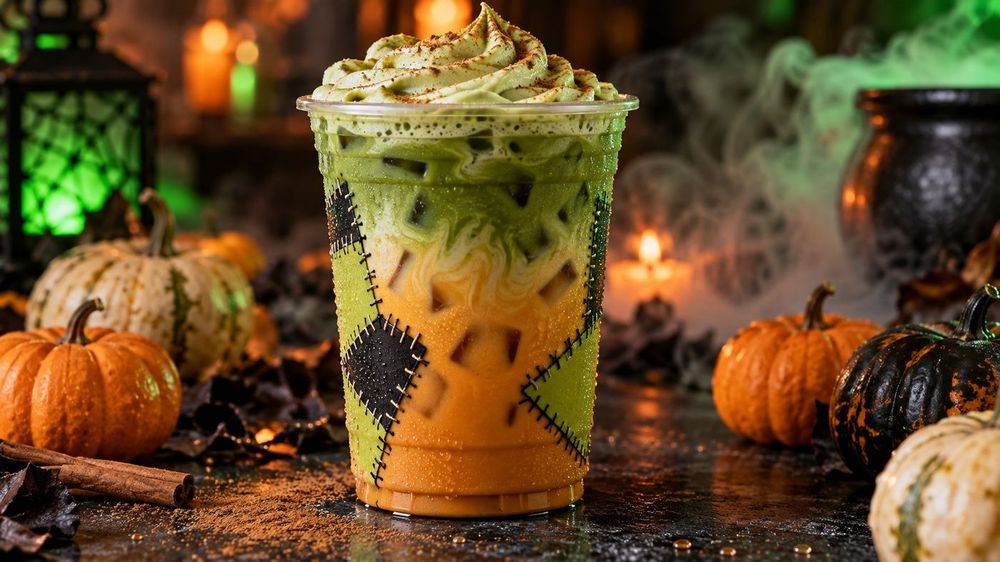 7 Brew’s New Halloween Drink Mashes Up Pumpkin Chai and Matcha