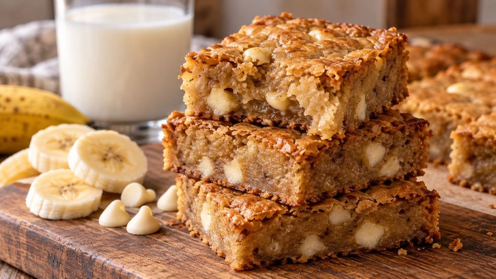 Banana Blondies