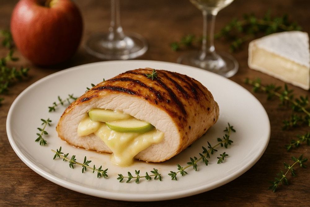 Apple and Brie Stuffed Chicken