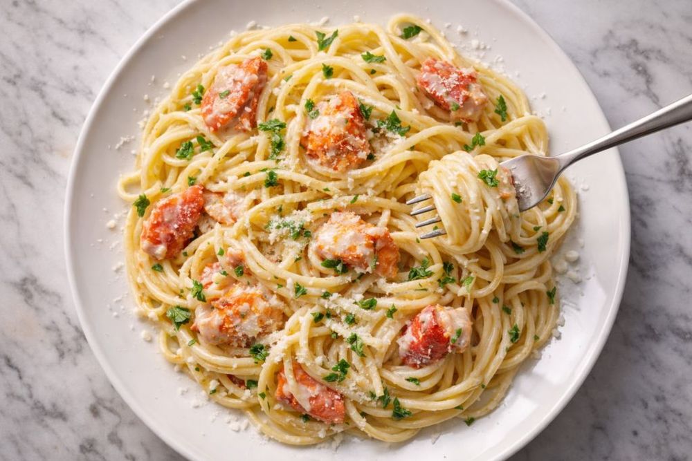 Buttered Lobster Pasta
