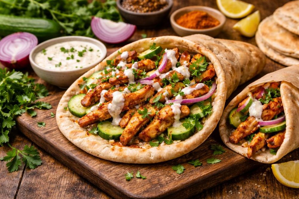 Chicken Shawarma with Garlic Sauce