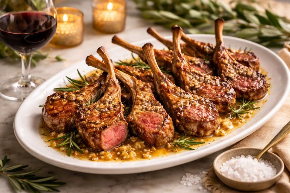 Garlic Butter Lamb Chops