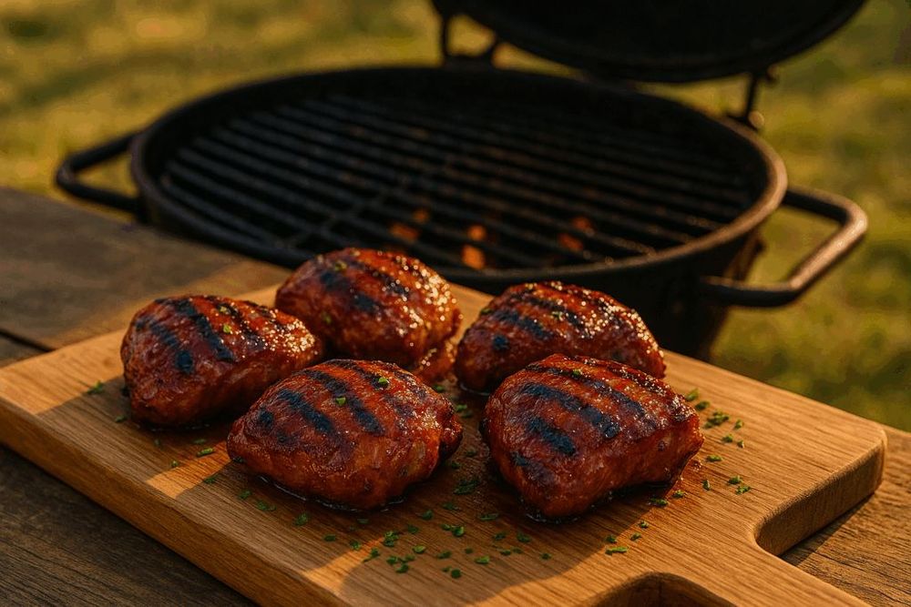 Grilled BBQ Chicken Thighs