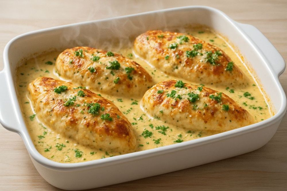 Melt in Your Mouth Caesar Chicken