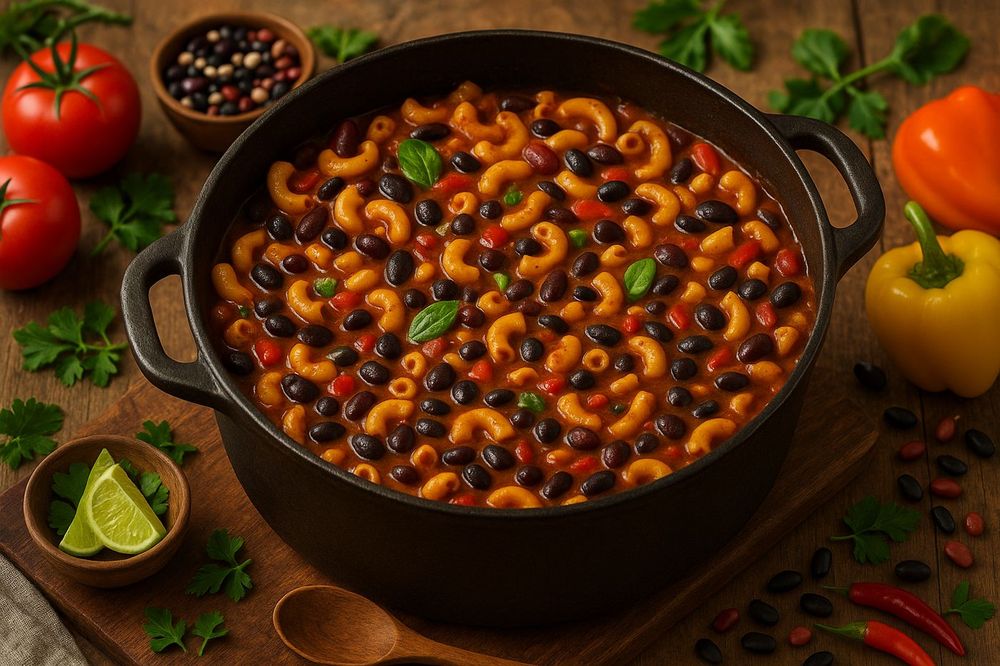 One Pot Vegan Chili Mac