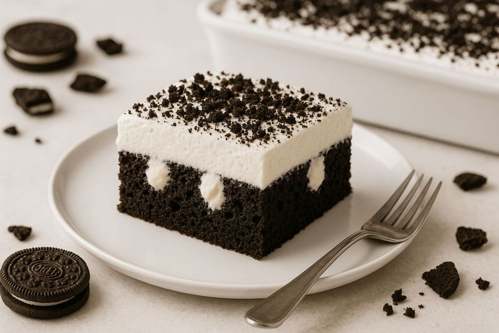 Oreo Poke Cake