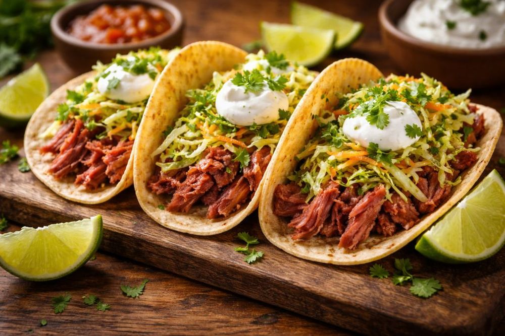 Slow Cooker Corned Beef Tacos