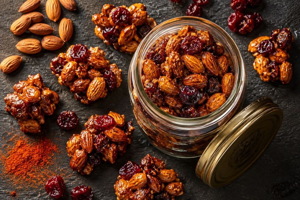 Smoked Paprika Roasted Almonds & Dried Cherry Clusters