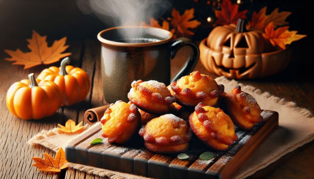 Baked Pumpkin Fritter Bites