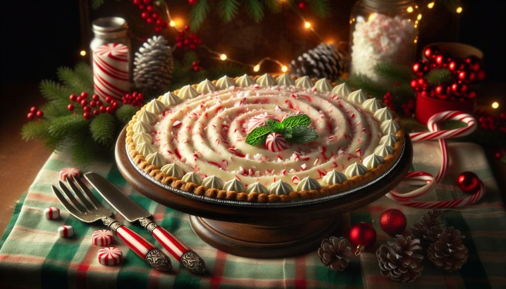 Quick Christmas Peppermint Pie