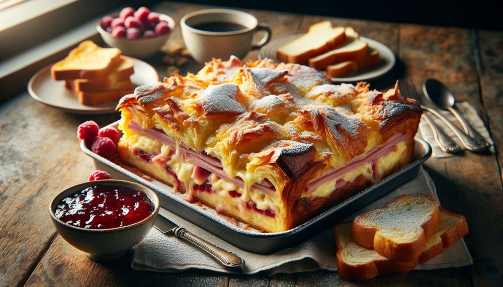 Monte Cristo Breakfast Casserole