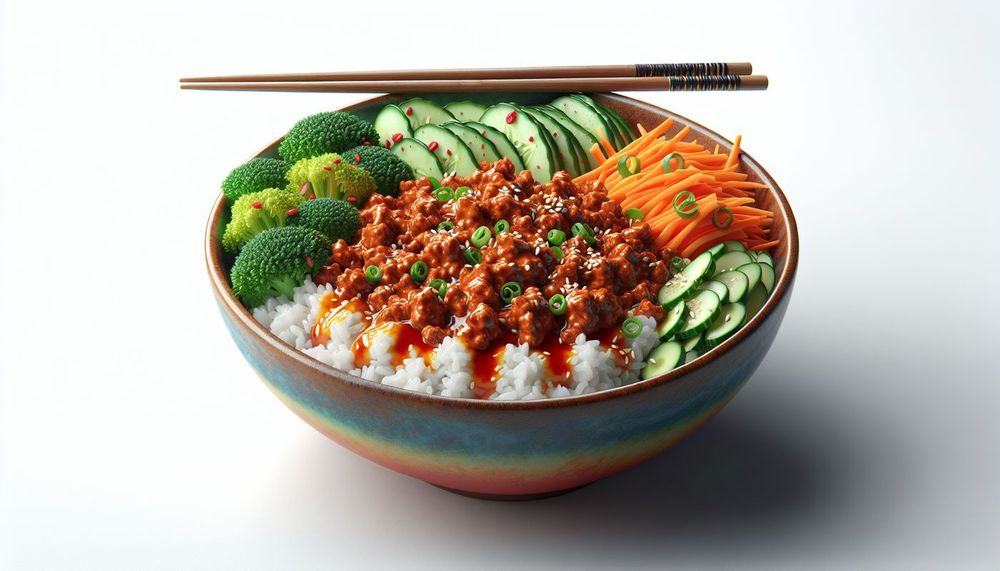 Ground Turkey Bang Bang Rice Bowl