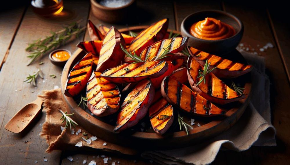 Grilled Sweet Potato Wedges
