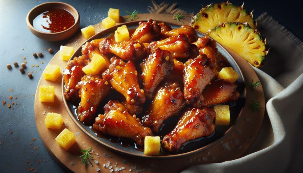 Brown Sugar Pineapple Chicken Wings