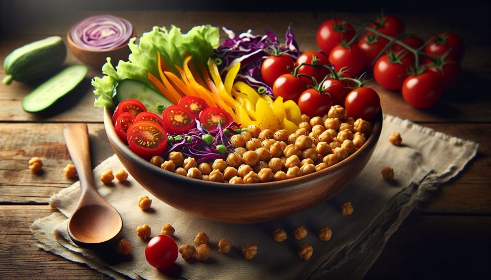 Roasted Chickpea & Veggie Bowl