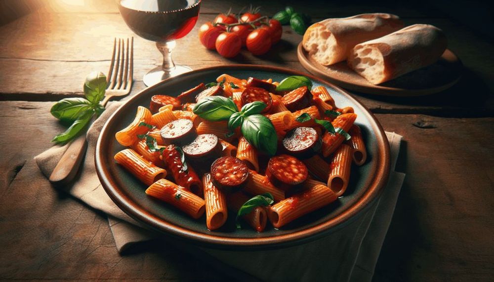 Easy Italian Sausage Rigatoni Pasta