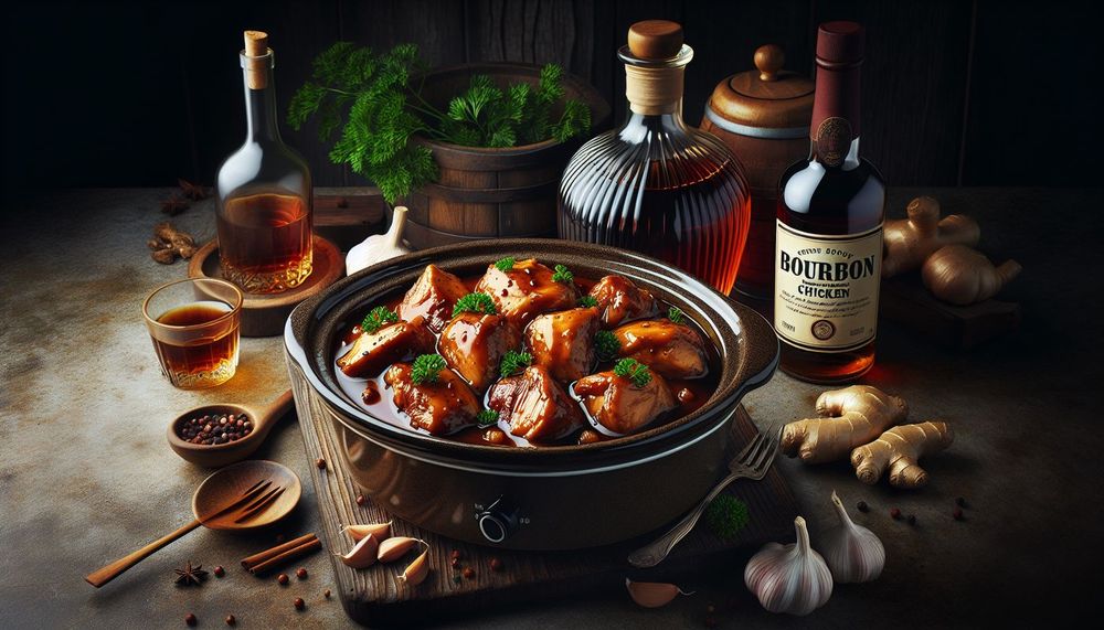 Crockpot Bourbon Chicken