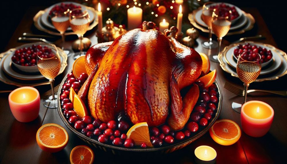 Cranberry Orange Glazed Turkey