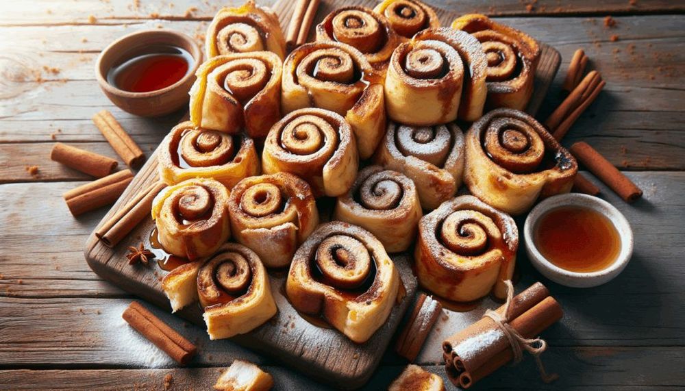 Cinnamon Roll French Toast Roll-Ups
