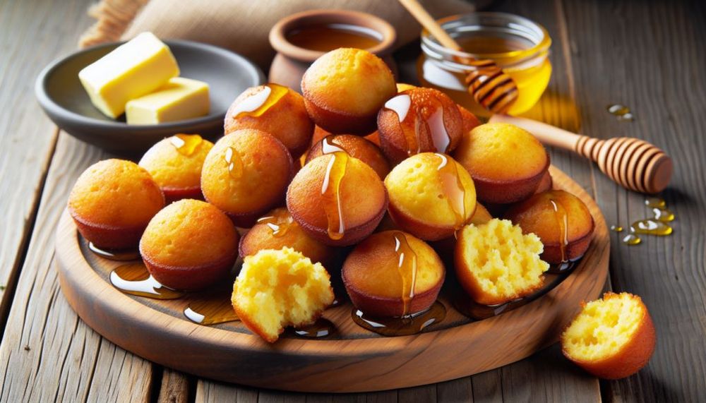Honey Butter Cornbread Poppers