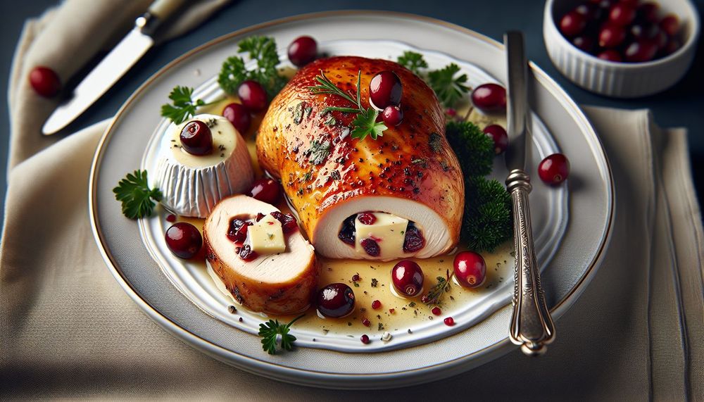 Cranberry Brie Stuffed Chicken