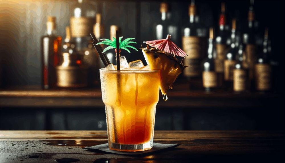 Drunken Monkey Rum Cocktail